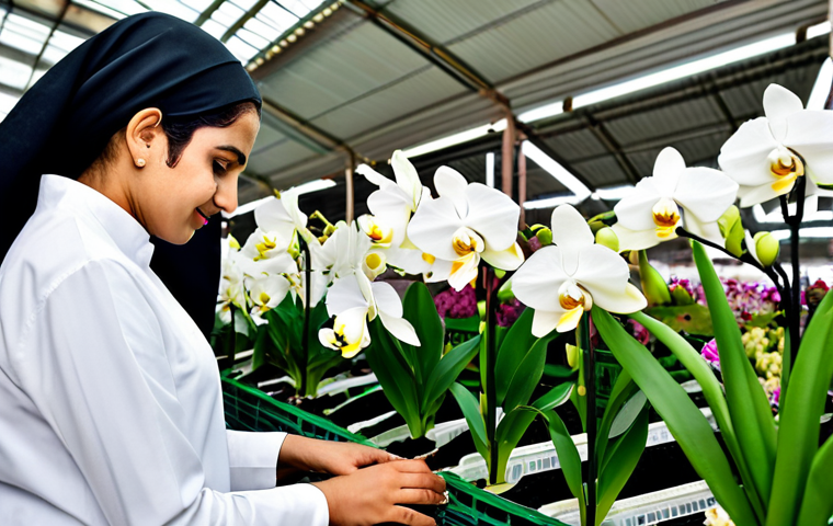 바레인의 독특한 꽃 시장 - **
"A bustling flower market in Bahrain, vibrant colors, roses and jasmine, fully clothed vendors a... 바레인의 독특한 꽃 시장 - **
"A bustling flower market in Bahrain, vibrant colors, roses and jasmine, fully clothed vendors a...