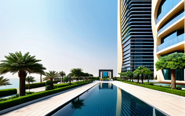 바레인의 초고층 건물 - **A "Manama Fusion" Skyscraper Exterior:** A breathtaking, state-of-the-art skyscraper in Manama, Ba... 바레인의 초고층 건물 - **A "Manama Fusion" Skyscraper Exterior:** A breathtaking, state-of-the-art skyscraper in Manama, Ba...