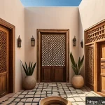 Home 20 바레인의 전통 주택 - A traditional Bahraini courtyard house made from natural materials such as mud, sea stones, and loca...